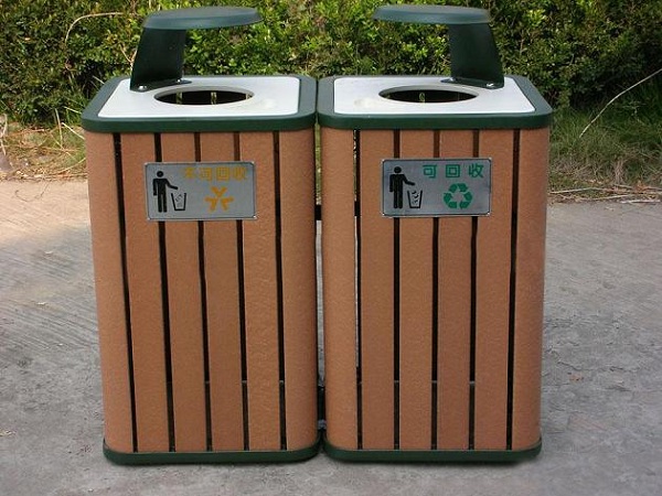 优质塑木垃圾桶